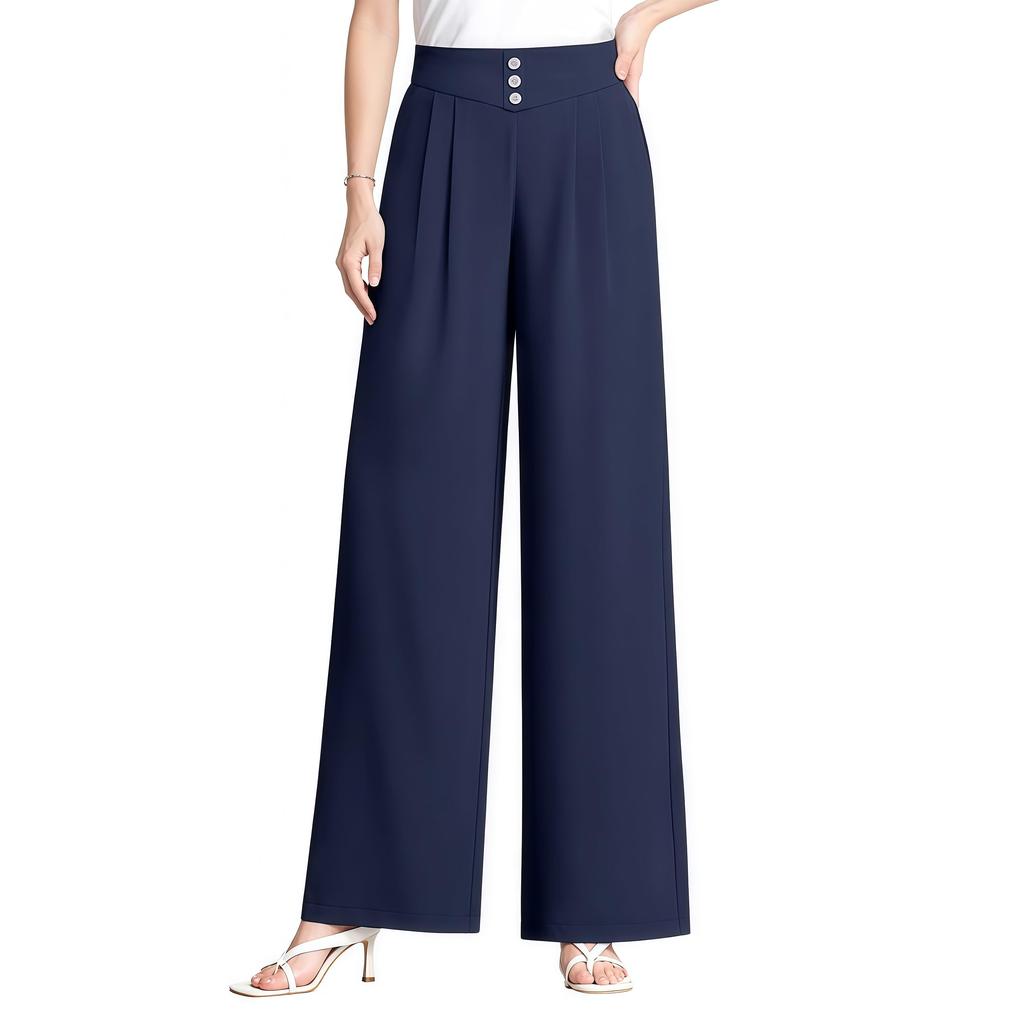 Women's Soft And Flowing High-Waisted Cropped Pants