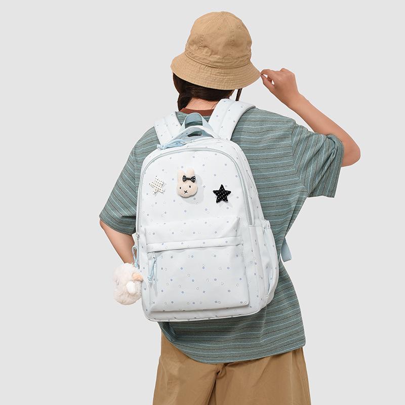 Schoolbag new cartoon cat student class schoolbag high value fresh youth casual backpack large capacity backpack