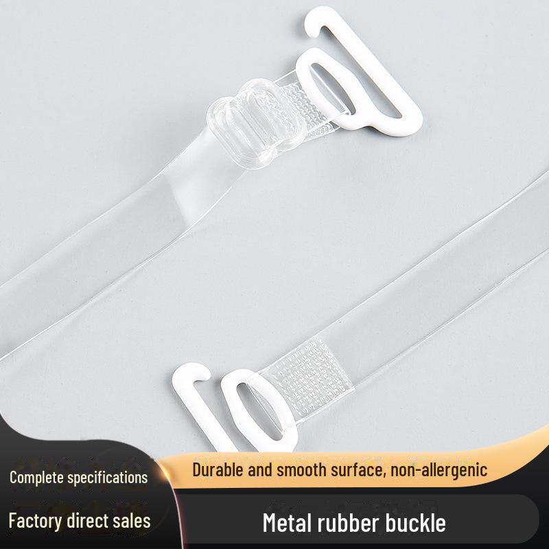 Plus Size Bra with Large Hooks, Frosted Wide Straps, Invisible Straps, and Transparent Strapped Underwear