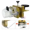 Router Mortising Jig, Aluminum Alloy Slotting Adjustable Locator Positioner, Easy to Use Compact Router Mortising Jig Wood Tools