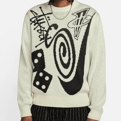 Zimní oblečení Kawaii Pánský svetr Harajuku Fashion Novinky Trend Gotický Retro Velký svetr Y2K Top
