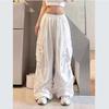 American Hip-hop Overalls for Women In Spring and Autumn High Street Design Multi-pocket Wide-leg Floor-length Pants