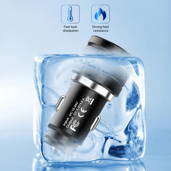 

Автомобильное зарядное устройство Yousheng, двойная USB-зарядка, быстрая зарядка, алюминиевый сплав 4,8 А, автомобильные зарядные устройства для мобильных телефонов для путешествий