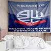 Bolton Wanderers FC LOGO Tapestry for Bedroom Aesthetic Classroom Tapestries Wall Hanging for Living Room Dorm Office,Ideal Creative Gift