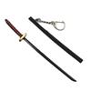 Demon Slayer Tanjiro Giyu Shinobu Nichirin Sword Keychain with Sheath, 17cm Alloy Model