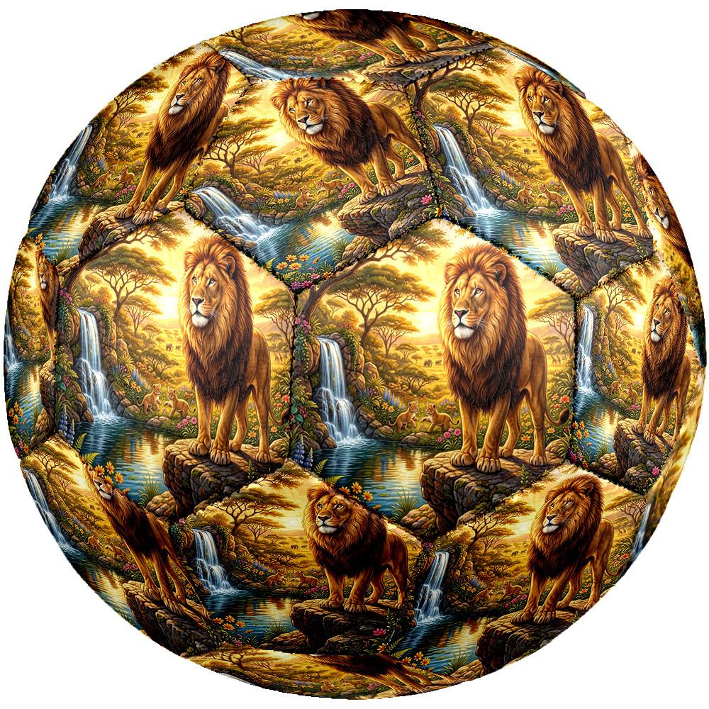 1pc Lion Wild Durable Size 5 Soccer Ball Professional Match Training Football Indoor &Outdoor Sports Ball P60151