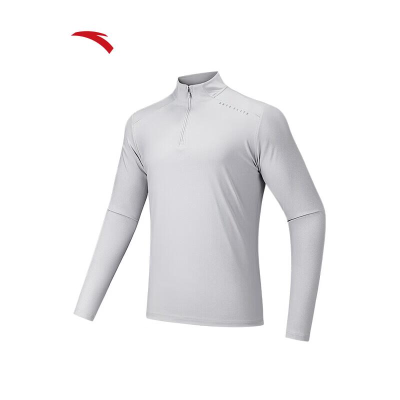 ANTA Men's Zero-Pressure Half-Zip Long-Sleeve T-Shirt