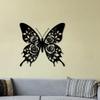 3D Butterfly Metal Wall Sculpture, Modern Iron Art, Creative Animal Home Decor, Wall Hanging Ornament for Living Room Bedroom
