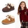 2025 Winter Girls' Soft Sole Princess Snow Boots: Warm Velvet, Anti-Slip, Two-Layer Cotton.