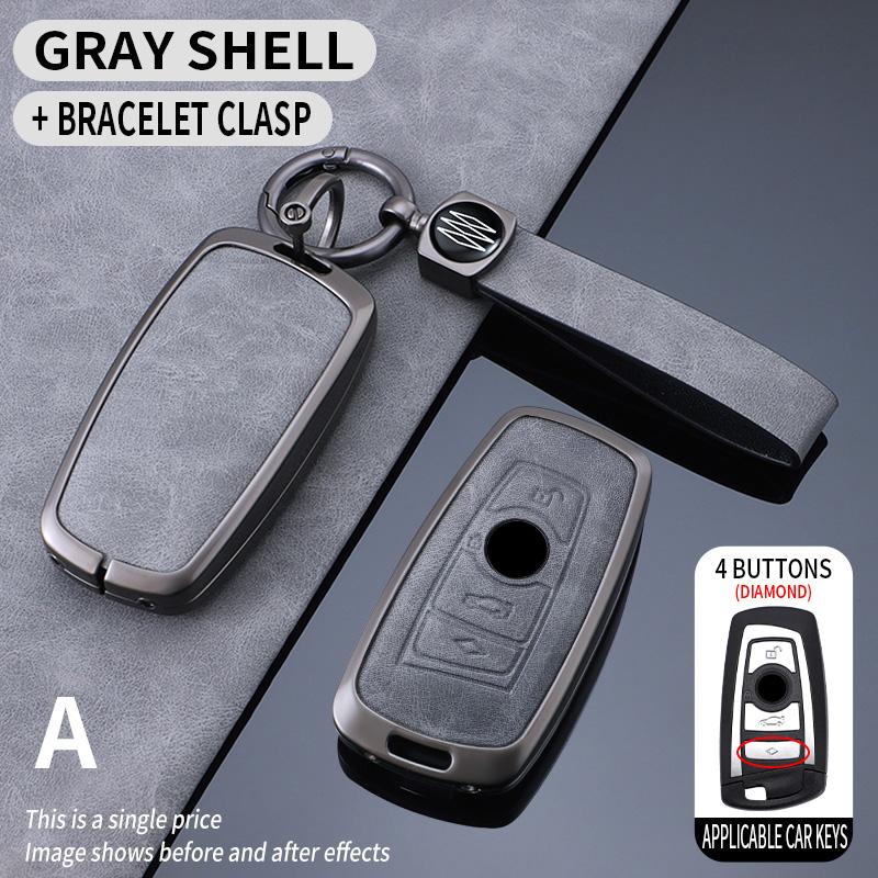 Metal Car Key Cover Fob Case Shell Accessories For Bmw F 3 5 7 Series X3 X5 F10 F20 F30 F40 E90 E92 E93 Cas4 Fem Ews5