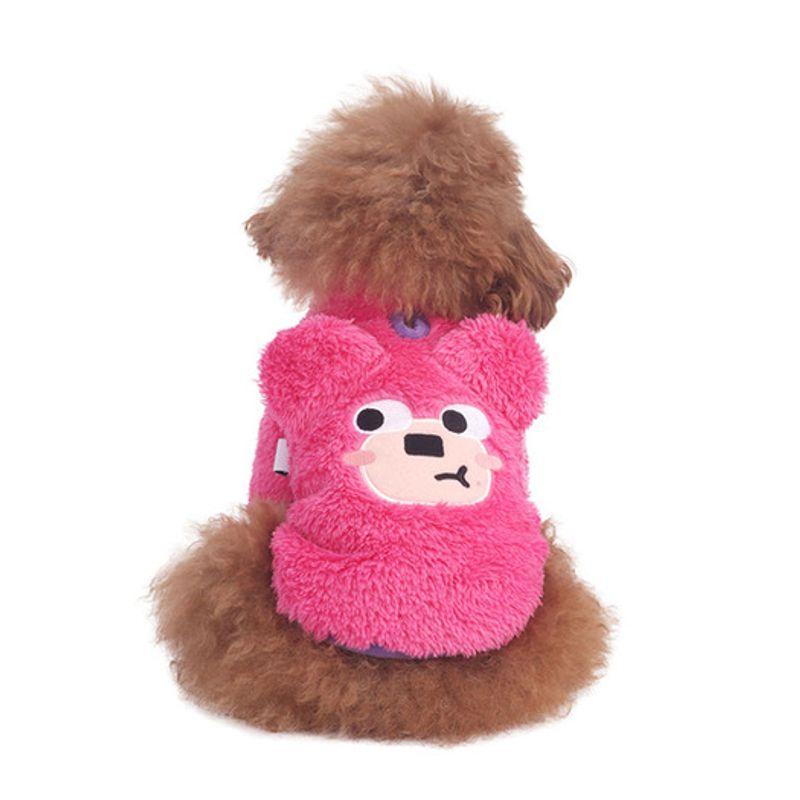 MONCHOUCHOU Rosa Bär Fleece Reißverschluss