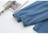 2024 Spring Plus Size Women's Denim Shirt - Long Sleeve Embroidered Cartoon Jacket for Chubby Girls