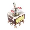 On ON 2 Position Toggle Switch 3PDT 9 Pin 12mm 15A 250VAC