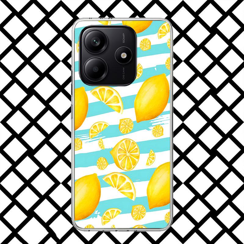 Summer Fruits Lemon Phone Case for Xiaomi Redmi Note 15 14 14S 13 12 12S 11 Pro Plus 11E 11T 11S 10S 5G Soft Cover Fundas Redmi