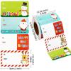500pcs Christmas Self-Adhesive Gift Tags – 2x1.5 Inch Foil Labels With 5 Classic Designs For Holiday Gifts, Birthday, Special Occasions