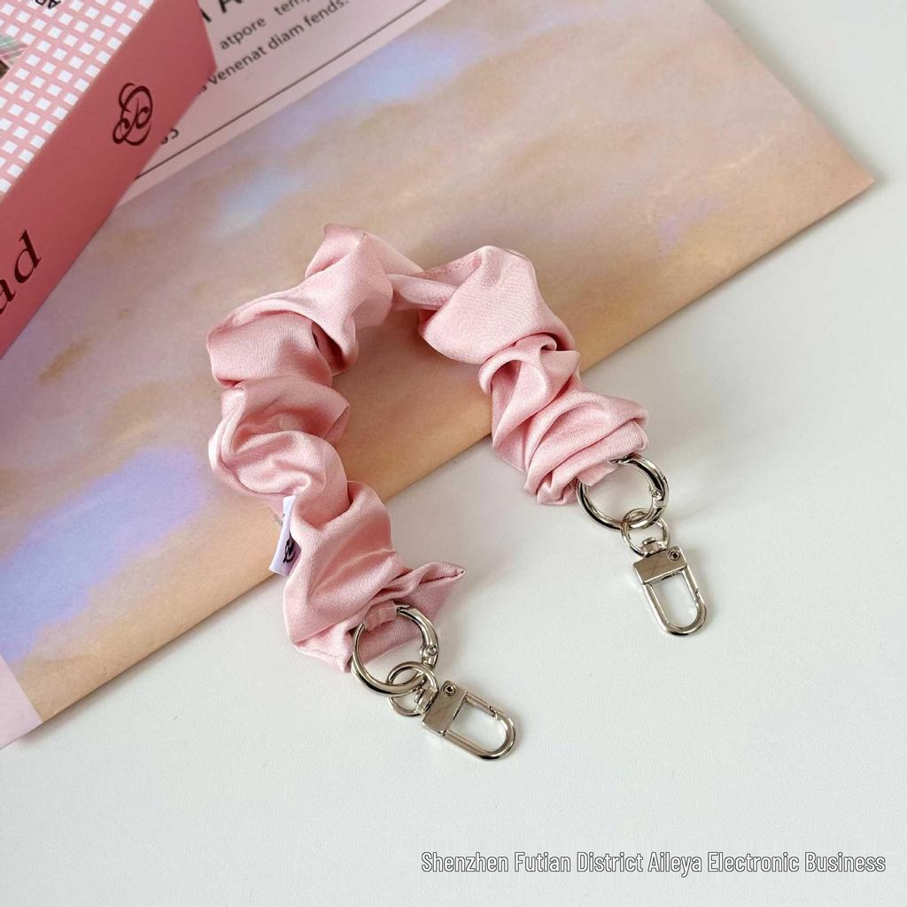 Handheld Double-Ended Buckle Phone Lanyard & Wrist Strap - Elastic Scrunchie with Anti-Loss Design