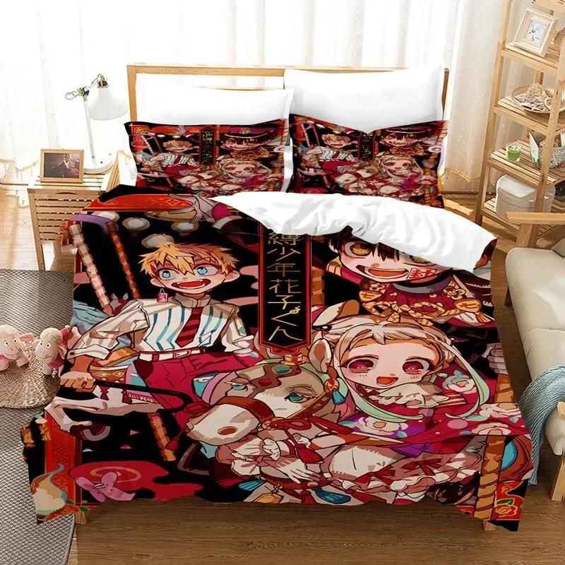 Anime Toilet Bound Hanako-Kun Bedding Set Double Twin Full Queen King Size Duvet Cover Pillowcase Adult Kids Gifts For Friend