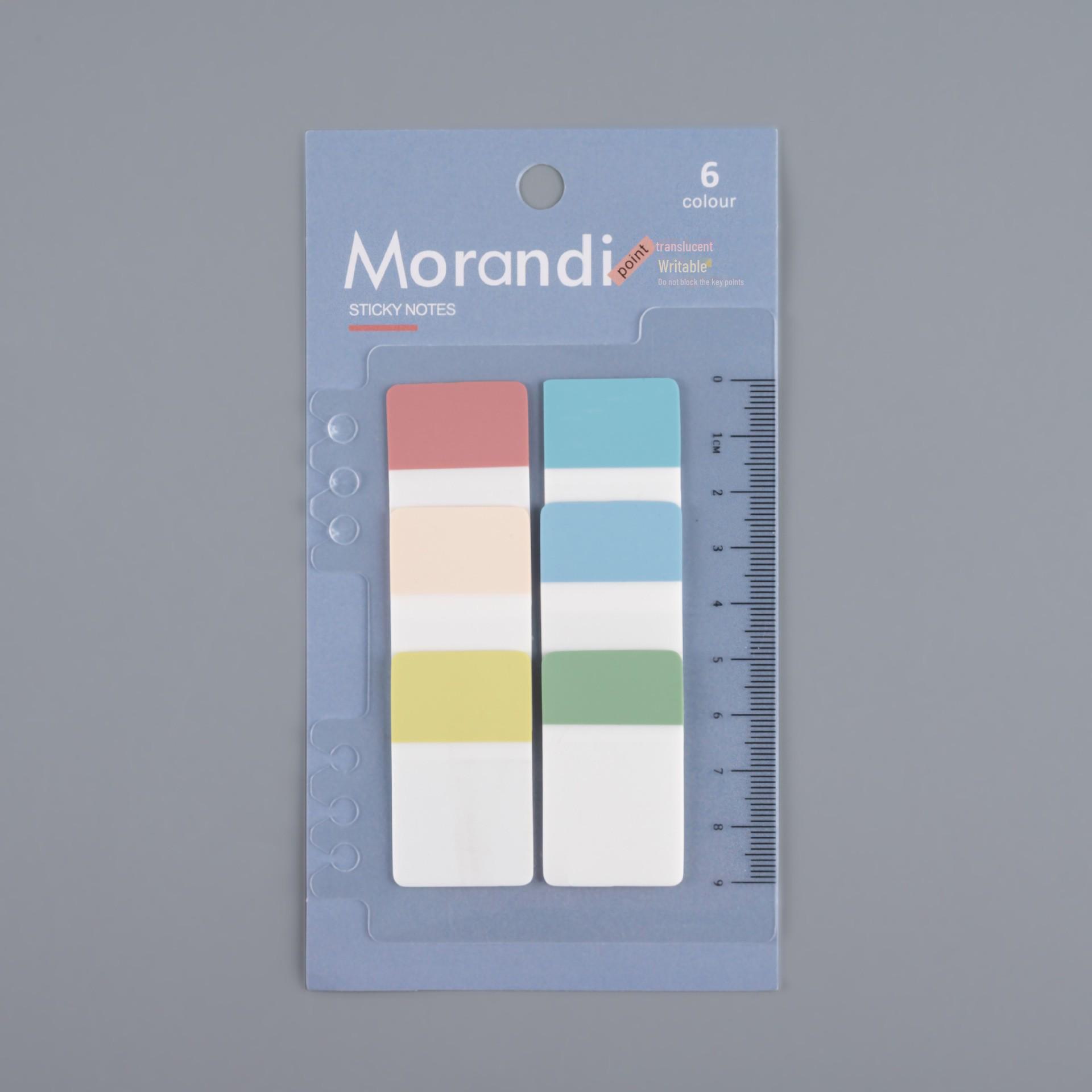 Прозрачная линейка и наклейки-указатели Morandi Marker для студентов