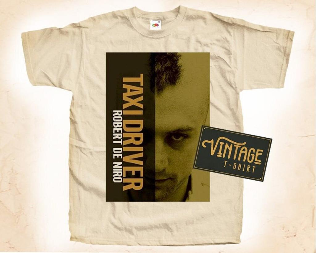 Taxi Driver V1 T-Shirt Vintage Natural color Men's T-Shirt DTG Digital Print SIZES S M L XL 2XL 3XL 4XL 5XL