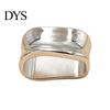 Irregular Curved Scarf Ring Oblate Ring, Geometric Simple Clip, Modern Women Jewelry Holder for Neckerchiefs Scarves Shirts High-end
