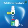 Vicks Headache Relief Roll-On, 2s Pack, Fast Action in 2 Minutes, with Menthol & Camphor