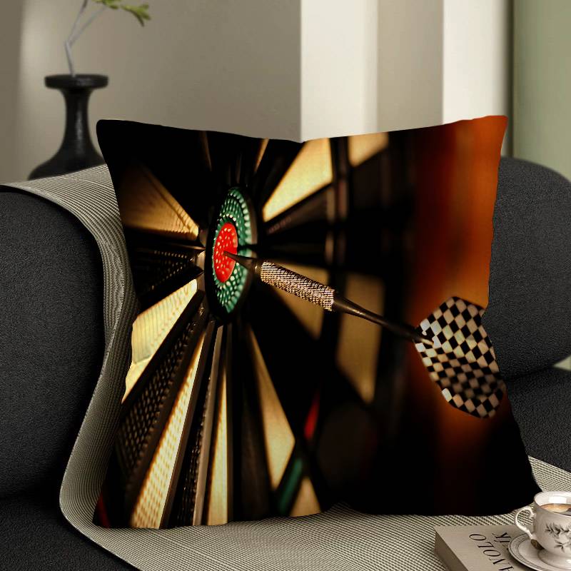 Playroom Dart Carpet Cushion Cover Pillowcase Upholstery Sofa Throw Pillow Home Decor Pillowcas