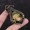 Unakite Pendant Copper Wire Wrapped Jewelry Original Gemstone Pendant Ethnic Jewelry Handmade Wire Wrapped Pendant  Copper Pendant For Gift