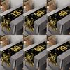 Black Gold Happy Birthday Table Runner Table Cover 18 30 40 50 60 70th Birthday Party Decoration For Home Adults Anniversary