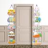 Easter Paper Door Hanging Pendant Rabbit Eggs Door Hangers Decorative Plaques Sign