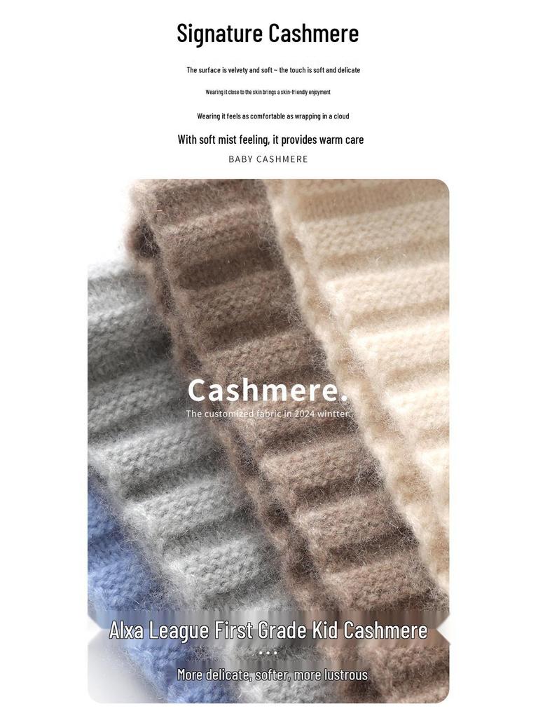 2025 Autumn/Winter Unisex Cashmere Wool Hat for All Ages - Warm, Casual Head Covering