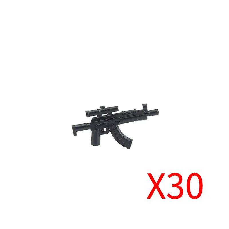 Military Soldiers Figures Weapons Building Blocks Accessories Two-color Guns Assault Sniper Rifles M16 M4 Model Bricks Toy Gift