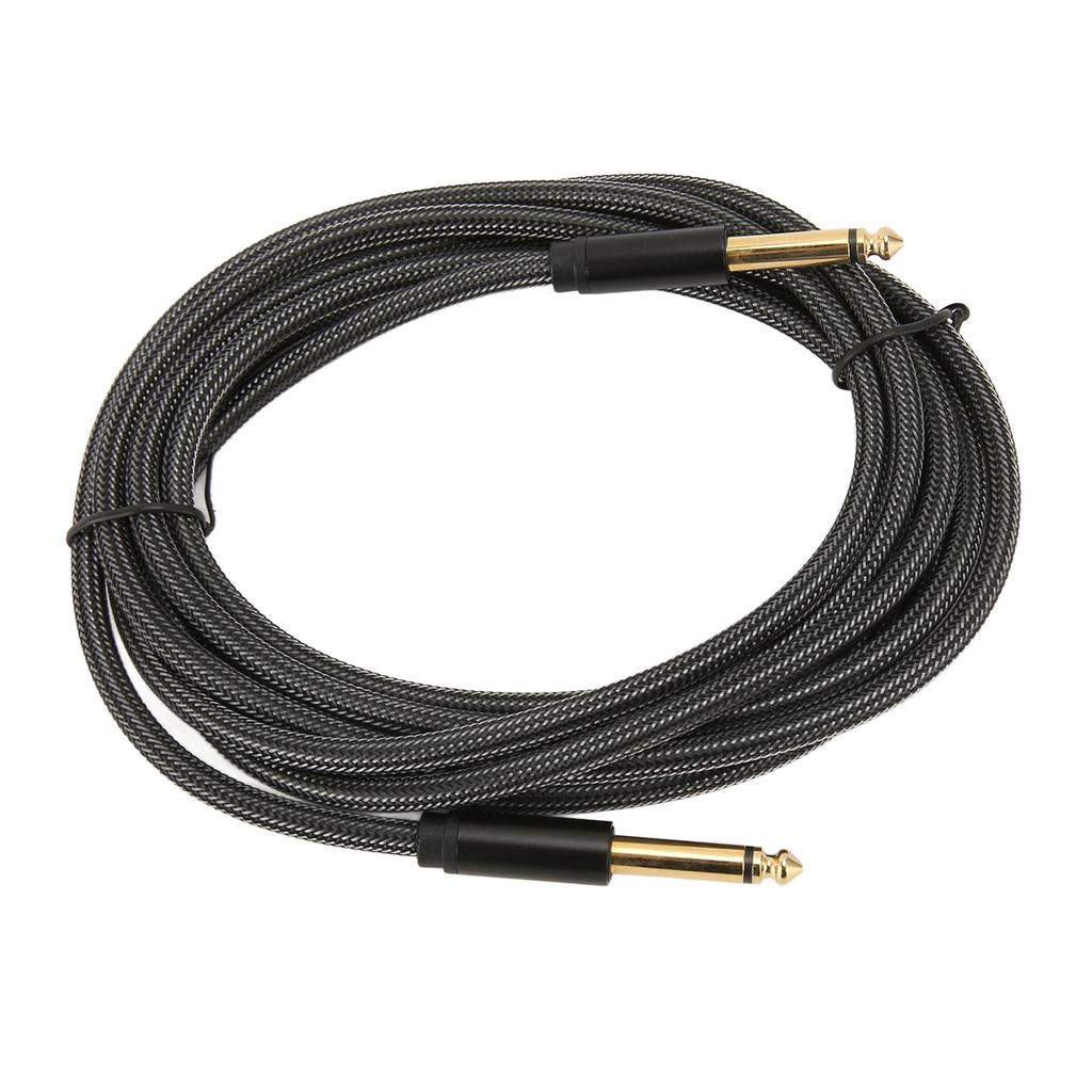 Guitar Cable Professional 1 4 Inch 6.35mm Male Nylon Braiding Instrument AMP Cord for Bass Keyboards Speakers