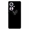 Reno 11F F25 Pro 5G Schwarze TPU Weiche Handyhülle, Einfaches Linien-Design
