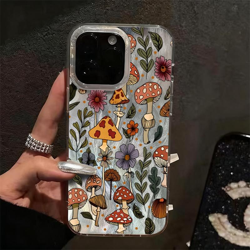 

New Mushroom Pattern Print Phone Case For Samsung Galaxy S25 Ultra S24 FE S23 Plus S22 A16 A26 A36 A56 A55 A54 A53 A35 A34 Cover Galaxy A54 5G