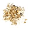 100PCS Quick Disconnect Connectors Non Insulated Solderless Adapters 10 Stud 1/4 Inch Male Spade
