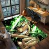 Zoro Rug Household Ornamental Decor, Non Slip Washable Large Area Floor Mat Carpet Gamer Room.-TING