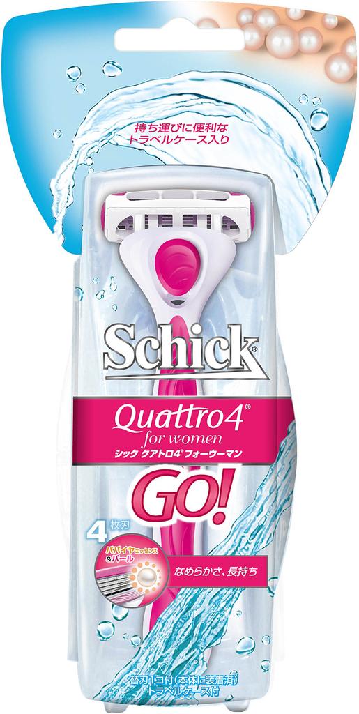 Schick Quattro 4 Four Woman Holder 1 Spare Razor Spare Blade Piece Is Already Attached To the Main GO! (Includes Blade) Women's (1 Unit)