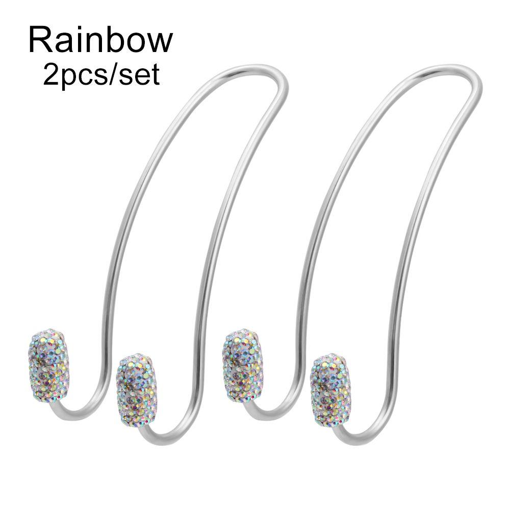 2 Pack Seat Back Organizers Bling Diamond Universal Car Headrest  Bag Hangers Strong Durable Auto Backseat Storage Hooks
