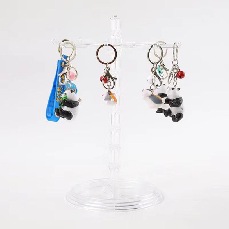 Jewelry Rotating Display Holder Organizer Necklace Keychain Stand Rack Hook