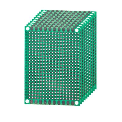 10 Stück/Los 5*7CM Leiterplatte Einseitige Prototypenplatine Grün DIY Universelle Leiterplatten Elektronikbausatz