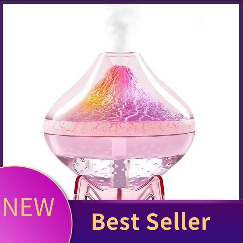 B69A Humidifiers For Bedroom Cool Mist Ultrasonic Small Humidifier LED Colorful Gradient Light Mini Humidifier For Plants