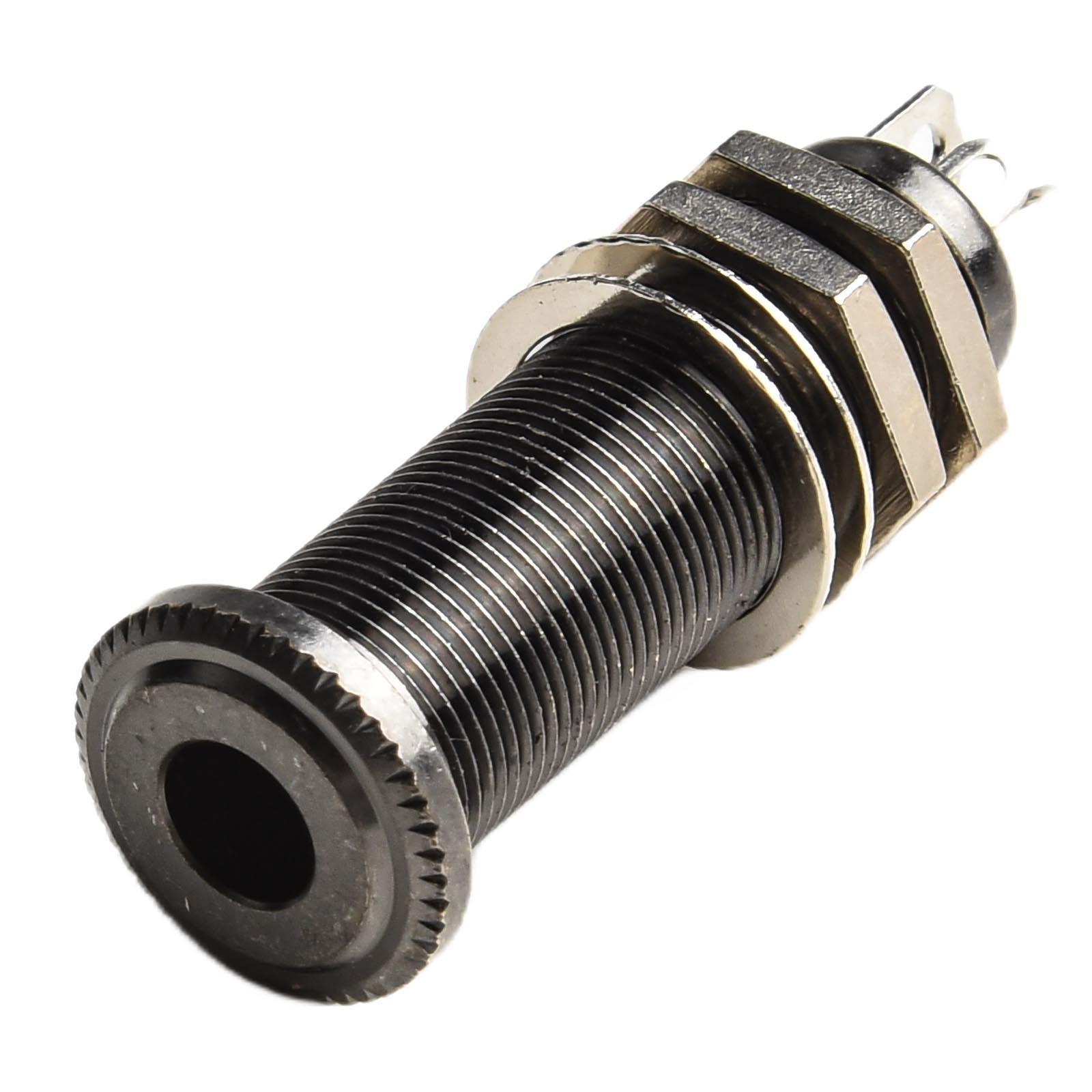 

Electric Guitar Bass 6.35mm Socket Stereo 1/4 Inch Output Jacks Plug Accessories серый