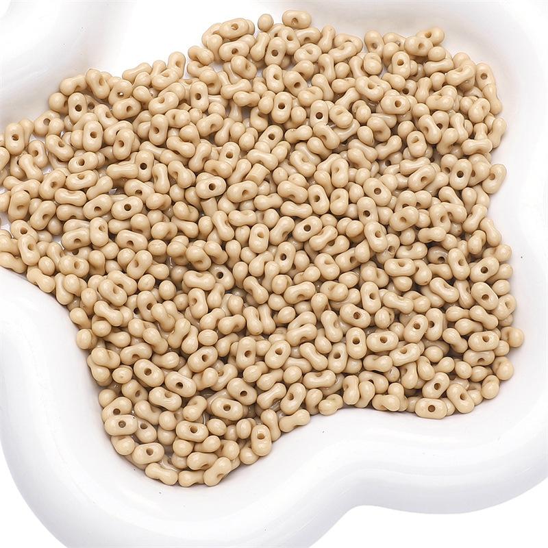 Handmade Bracelet Beads Acrylic Solid Color Peanut Beads Beads Necklace Semi-finished Strings Handmade Diy Jewelry Accessories Accessories Materials