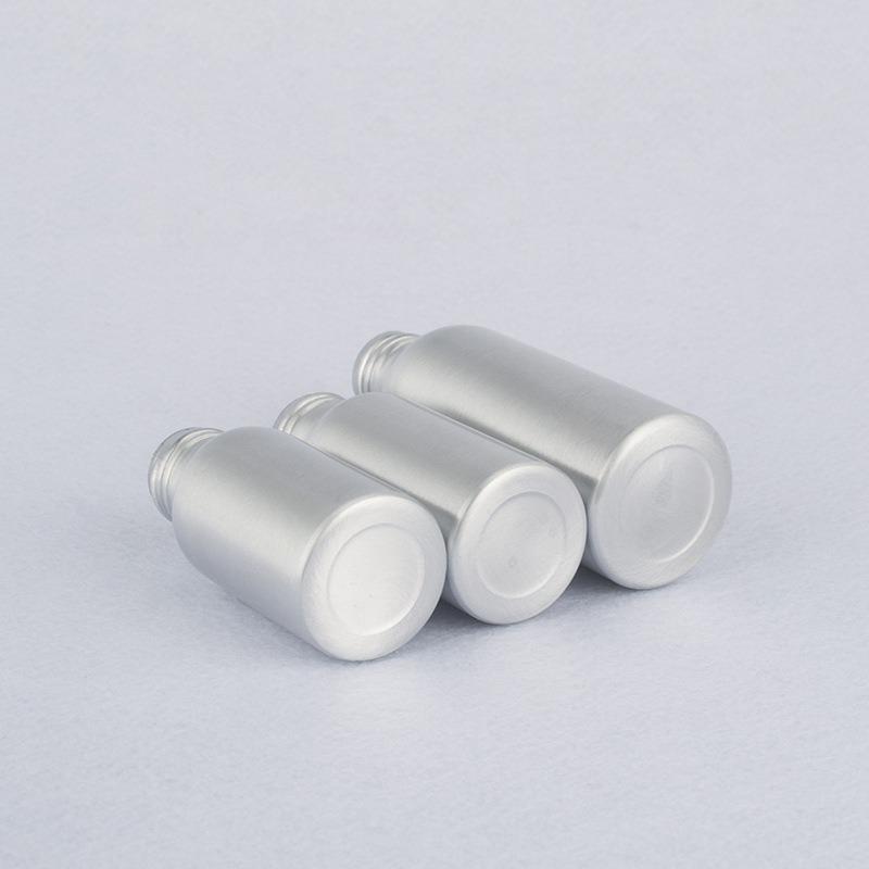 Aluminum Bottle Ribbed Nozzle Sunscreen Spray Bottle Aluminum Perfume Bottle Perfume Dispenser Bottle