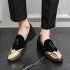 Men's British Tassel Suede Loafers: Retro Soft Sole Driving and Wedding Shoes