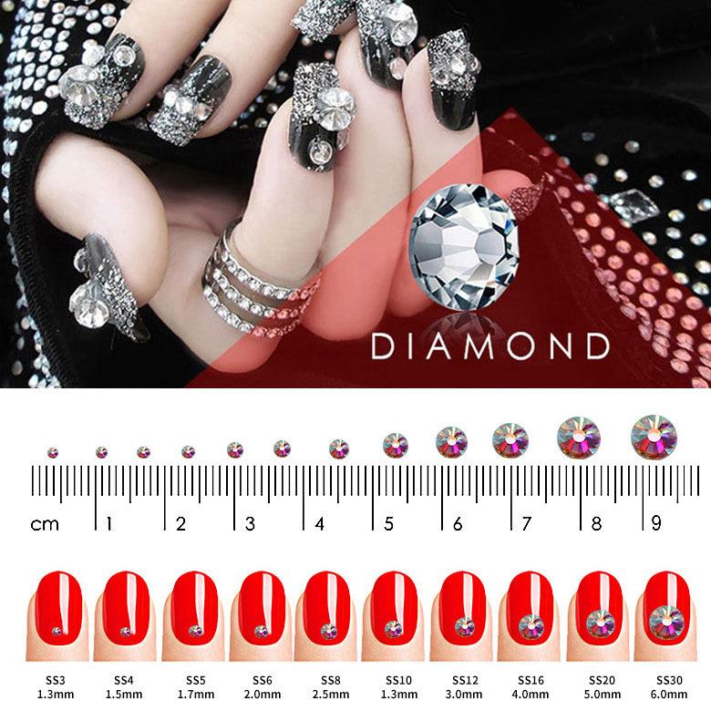 Guomao A Diamond Mobile Phone Case Decorative Nail Art Accessories Diy Glass Crystal Jewelry