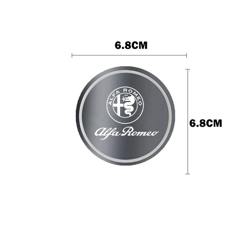 LED Car Cup Holder Lights 7 Colors Changing Mat Cup Pad For Alfa Romeo giulia stelvio giulietta 159 147 156 166 Auto Accessories