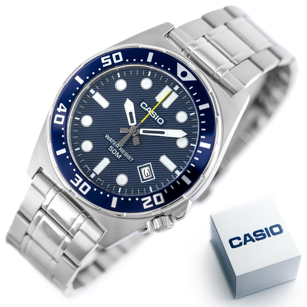 Casio Silberne Uhr MTD-135D-2AVDF
