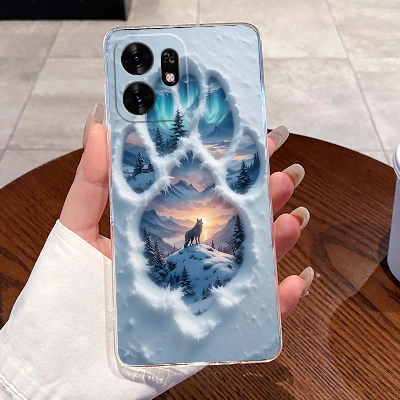 Cute Funny Graffiti Cat Pattern Phone Case For Honor Play 60A 5G / Honor X6d 5G Transparent TPUck Shockproof Soft Casing