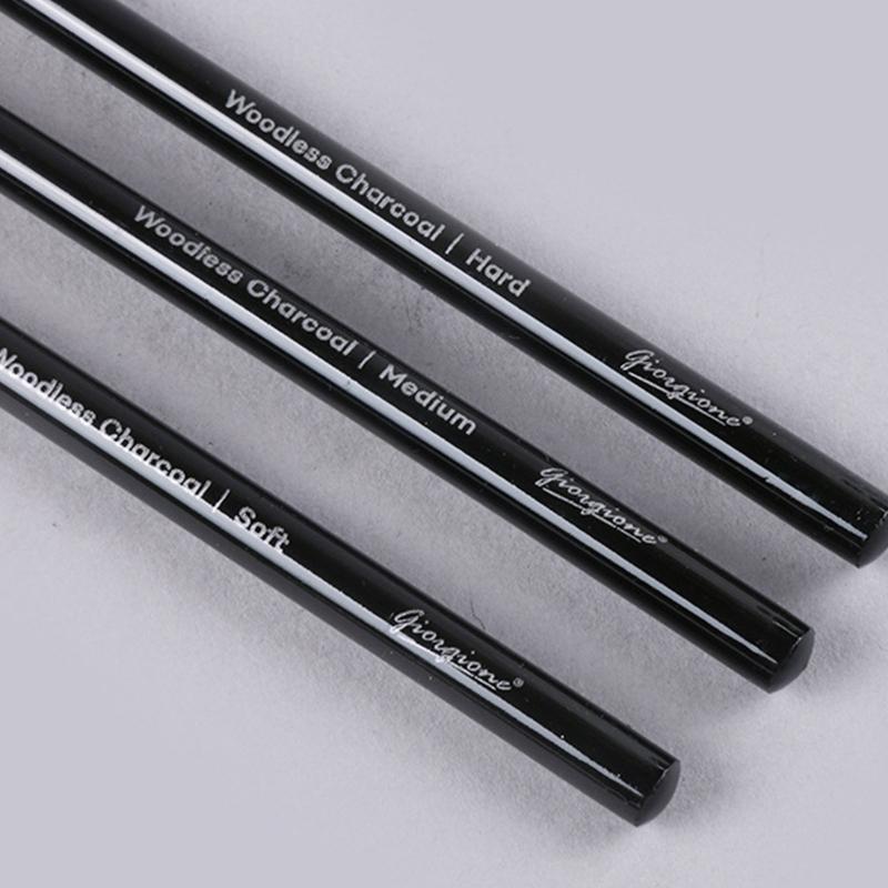 Pro Charcoal Pencils Set Non-wood Kid Adult Drawing Art Craft 3/6X